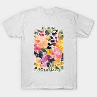 Abstract Flower Market Illustration 28 T-Shirt